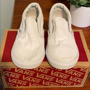 Toddler white vans